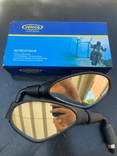 Retrovisor F800 Esportivo Haste Curta Rebaixada - Honda