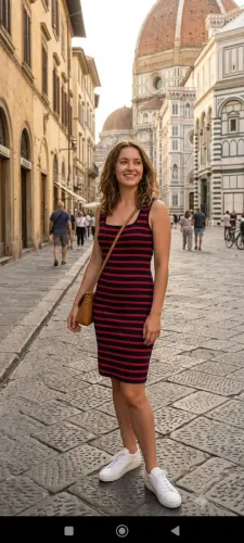 Vestido poliamida Tam G