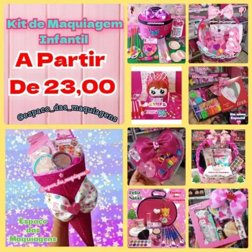Kit de maquiagem infantil 