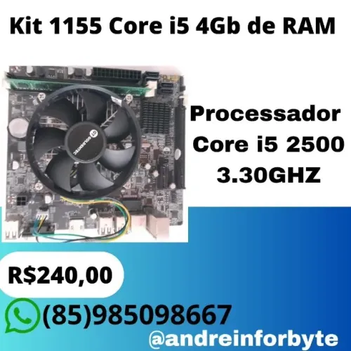 Kit 1155 Core i5 4Gb de RAM