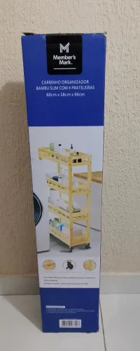 Carrinho Organizador Bambu Slim