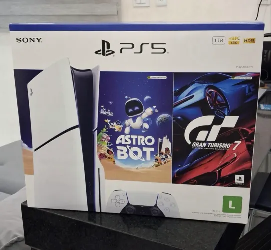 Ps5 mídia física + digital novo lacrado 2 jogos grátis 