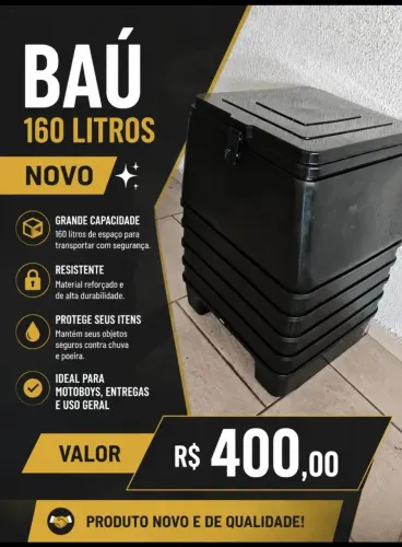 Baú para moto 160 litros