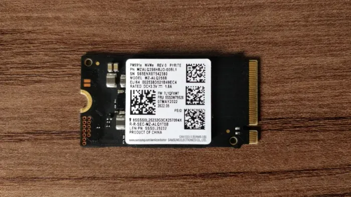 Ssd Nvme 256gb Samsung