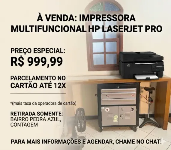 Impressora Multifuncional HP LaserJet Pro M127fn