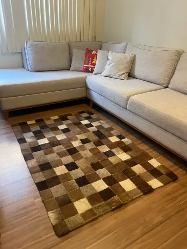 Tapete de Couro de Boi - 1,5m x 1m
