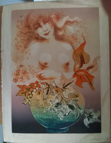 Gravura de Sergio Matta - Quadro em serigrafia   