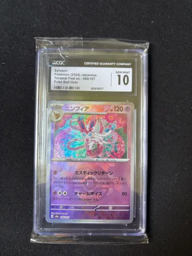 Carta Pokémon Sylveon Pokebola CGC 10
