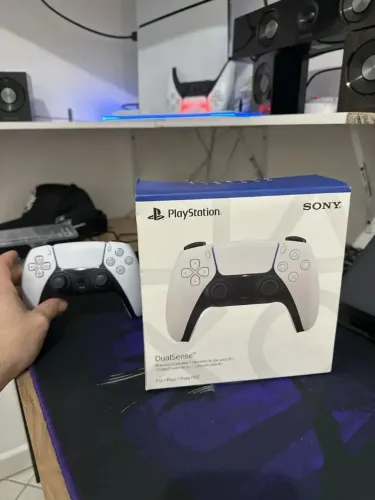 Controle Joystick Sony Dualsense Sem Fio Ps5 Branco