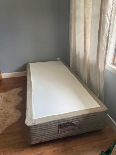 Cama box solteiro Castor bege