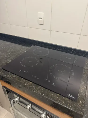 Cooktop Elétrico Fischer 4 Bocas Vitrocerâmico | Bom Estado 