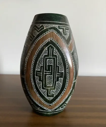 Vaso em cerâmica arte paraense
