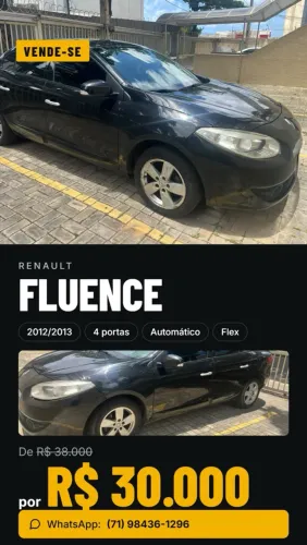 Renault Fluence Sed. Dynamique 2.0 16V Flex Aut. 2013