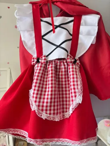Vestido Chapeuzinho vermelho 2/3 Anos