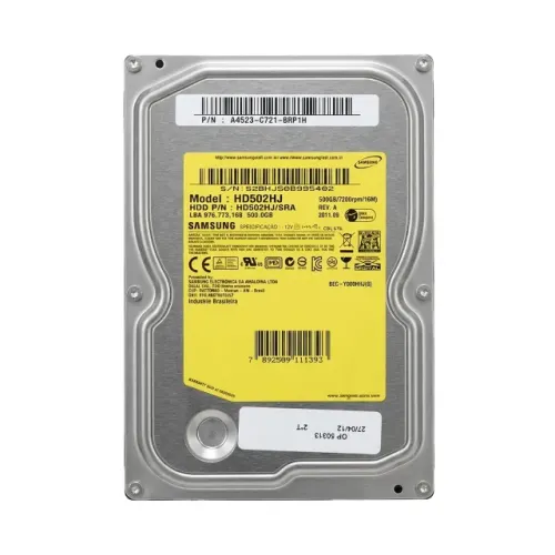 HD Interno Samsung Spinpoint F3 500GB 3.5 Polegadas SATA II HD502HJ/SRA Para PC