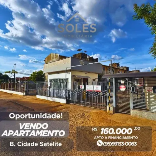 Vende-se ótimo apartamento no Condomínio Cruviana - Cidade Satélite!
