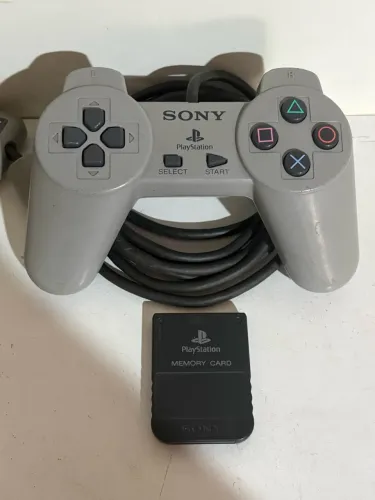 Controle e memorycard original ps1