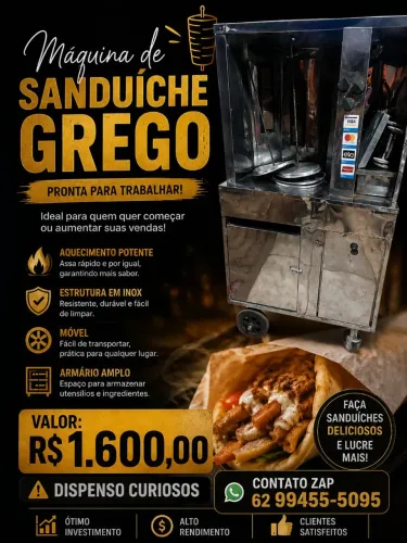 Churrasqueira sanduíche grego