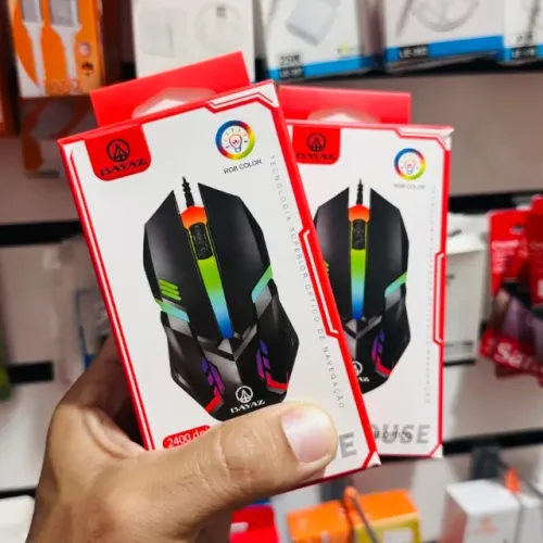 Mouse Gamer cabo USB com LED
