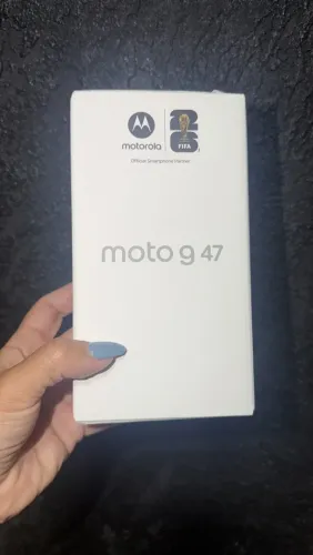 Celular moto G47 cinza 256g