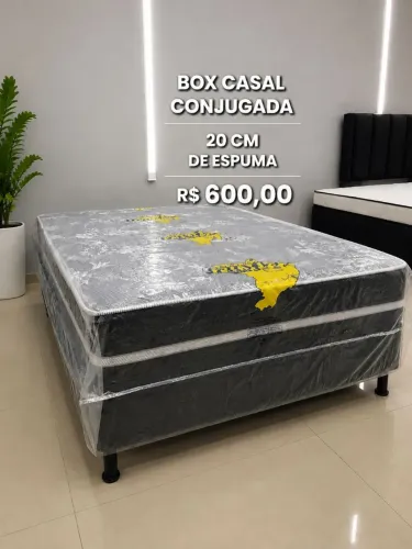 CAMA BOX CASAL 20CM CELADA ( FRETE GRÁTIS )