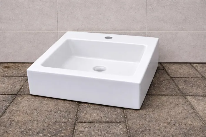 CUBA DE SOBREPOR DE MÁRMORE SINTÉTICO 40x 37 cm FRETE INCLUSO