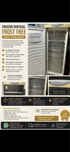 Freezer Horizontal Conservado - Excelente Estado e Funcionando Perfeitamente