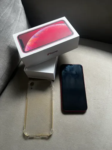 ? iPhone XR 64GB Vermelho | Bateria 100% | Caixa Original