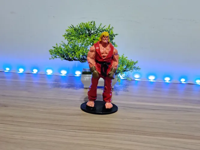 BONECO KEN STREET FIGHTER COLECIONAVEL EM RESINA