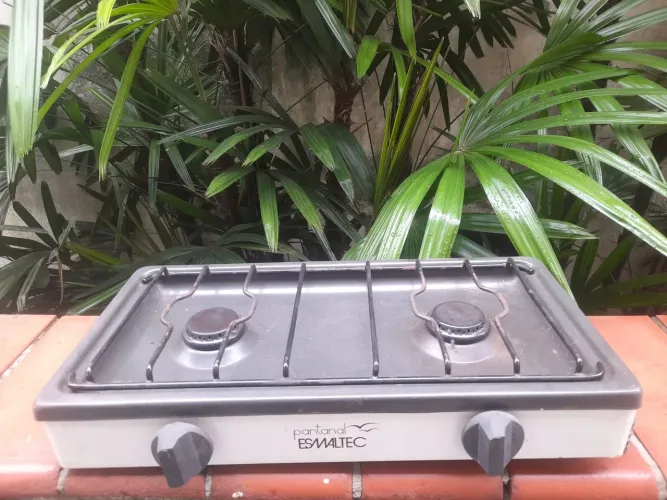 Fogão Camping Esmaltec Pantanal 2 Bocas