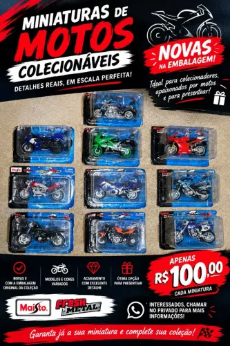 Miniaturas de moto.