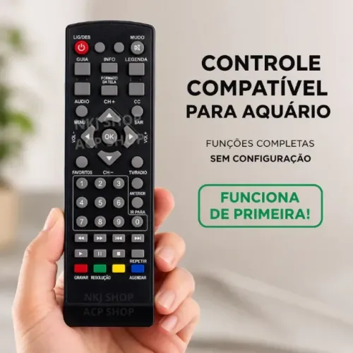 Controle Remoto Para Aquário Conversor DTV 5000 6000  * 7458 