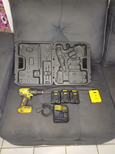 Furadeira DeWALT DCD7781 Brushless 20V - Kit 3 Baterias ORIGINAIS