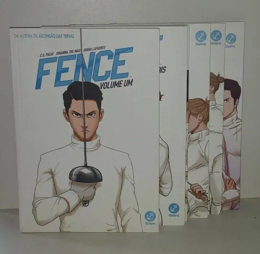 LOTE 6 VOLUMES BOX SERIE SAGA LIVROS HQS QUADRINHOS BL BOYS LOVE FENCE C S PACAT
