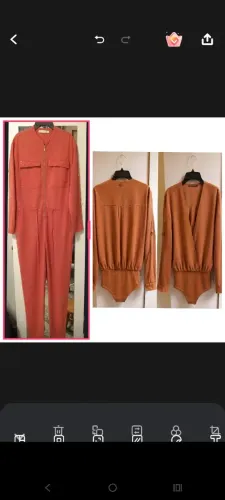 Macacão Morena Rosa Tam PP e Body/blusa Bobô Tam P. 2 peças.
