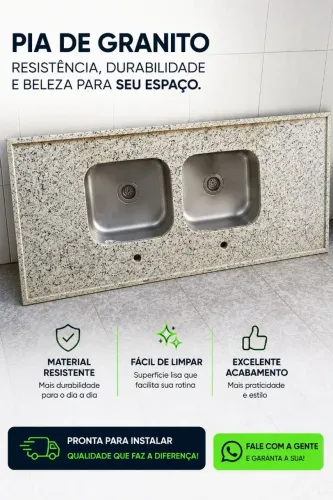 ? PIA DE GRANITO COM CUBA DUPLA