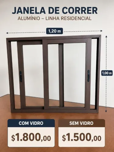 Janela de correr- linha residencial