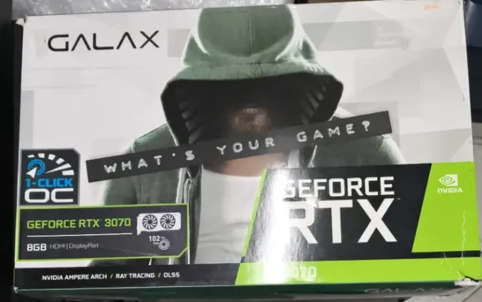 Placa de Vídeo Galax GeForce RTX 3070 8GB GDDR6 - Excelente Estado