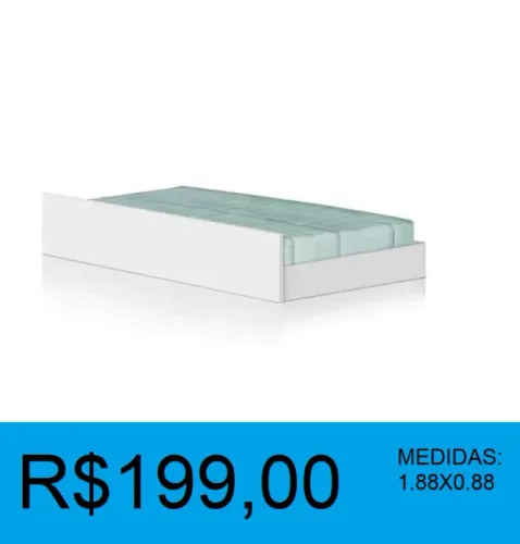 cama solteiro auxiliar reposição - parcelamos sem juros