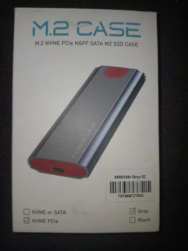CASE PARA SSD M.2 NVME ENCLOSURE DE ALUMÍNIO SEMI-NOVO