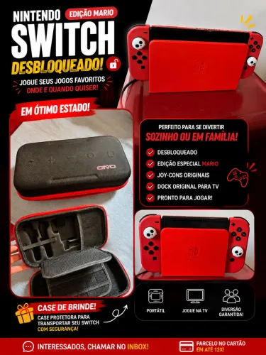 Nintendo Switch edição Mário 