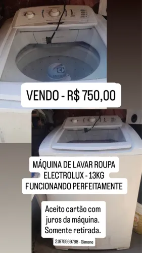 Máquina de lavar 13Kg Electrolux