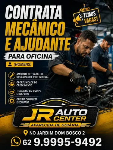 Contrata ajudante para oficina