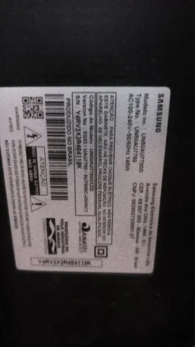 Tv smart Samsung tela de cristal 50 polegadas / placas e som em perfeito estado,