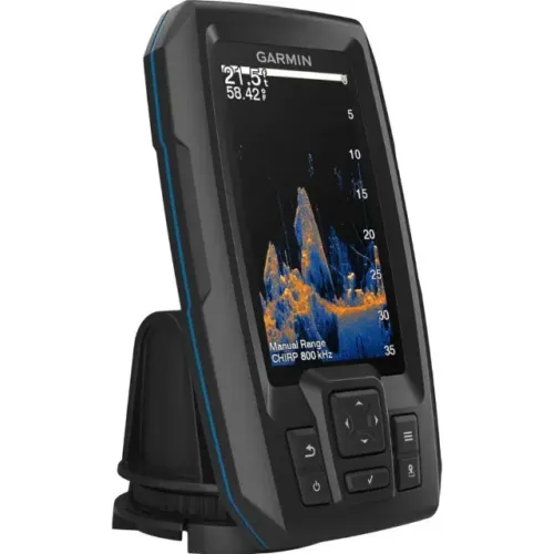 Sonar Pesca GPS Garmin Striker Vivid 4CV Tela 4.3" + Transductor GT20 Preto (010-02550-01