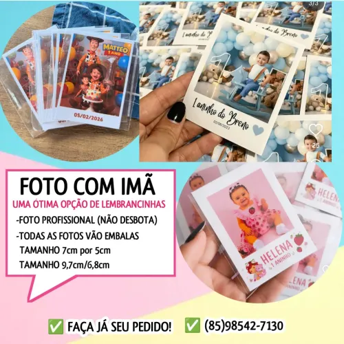 Lembrancinhas com imã personalizado com foto, logo ou frase