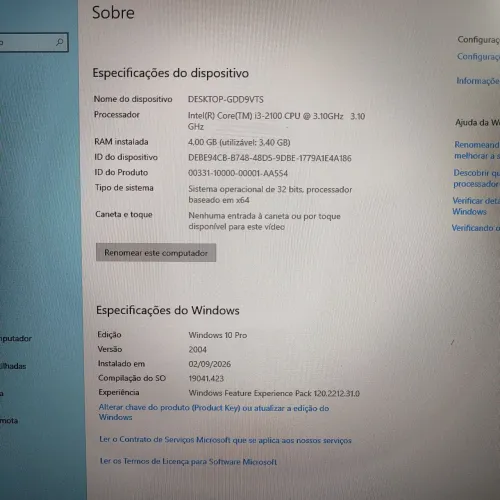Pc novo_i3-2100, 4gb memória ddr3, 120 ssd