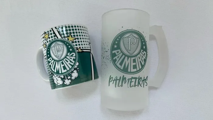 Kit Presente Caneca de Porcelana e Caneca de Chopp Personalizadas