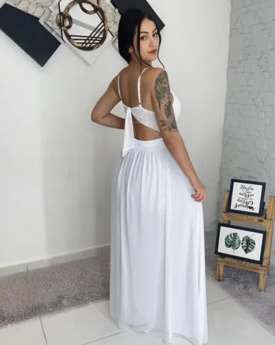 Vestido novo para casamento civil e chá revelação 