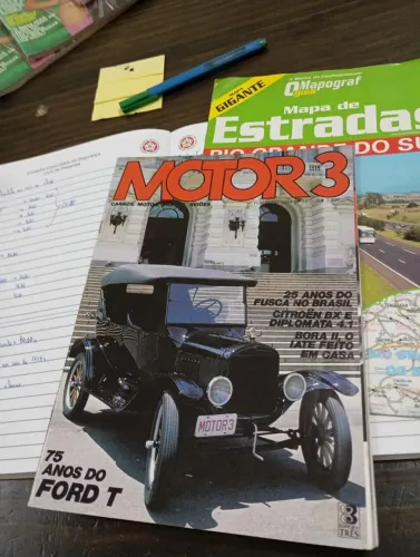 Revista motor 3, mais mapa gigante do Rio Grande do sul